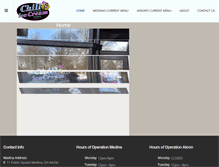 Tablet Screenshot of chill-icecream.com